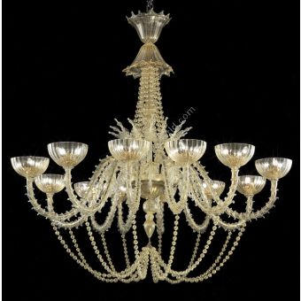 Glass & Glass Murano / Chandeliers / Traditional Venetian chandeliers C-2772/36