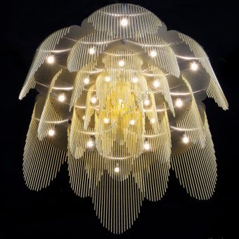 Willowlamp / Semi-Flush Mounts / Rose Straight Ø700 Ceiling Mounted 