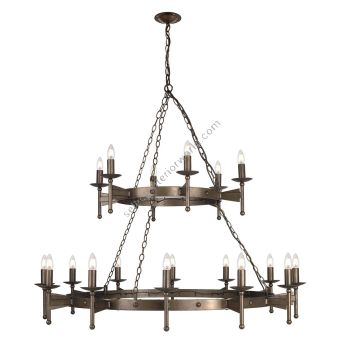 Elstead Lighting / Chandeliers / Cromwell 18 Light Chandelier - Old Bronze