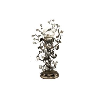 Mechini / Table Lamp / Bohemian Crystal & Crystal Round Lampshades F319/1