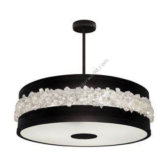 Fine Art Handcrafted Lighting / Pendant Lights / Arctic Halo 32″ Round 876340 
