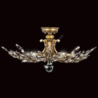 Fine Art Handcrafted Lighting / Semi-Flush Mounts / Crystal Laurel 28″ Round 753440 776240 