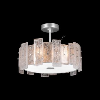 Fine Art Handcrafted Lighting / Semi-flush Mounts / Lunea 22″ Round 910640