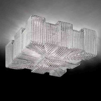 Glass & Glass Murano / Semi-Flush Mounts / Overlap 2 ART. 1305/P
