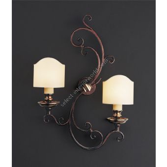 Officina Ciani / Wall Sconces / Fabric Lampshades HL1018WA-2b Opanca