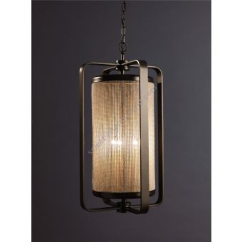 Officina Ciani / Lanterns / Iron with Cylindrical Lampshade HL1087CH-3 Fasce