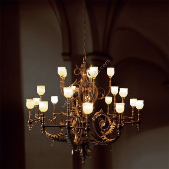 Robers / 20-lighter Suspension Lamp with chain / HL 2594-N