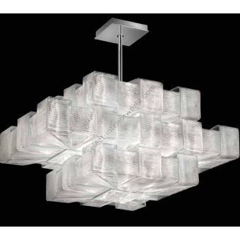 Glass & Glass Murano / Chandeliers / Overlap 2 ART. 1345/S