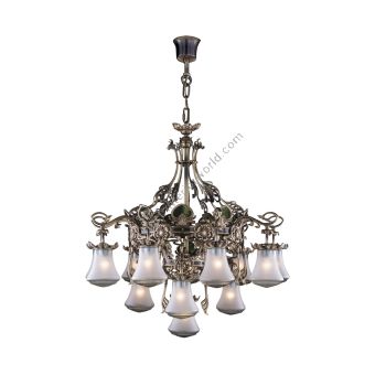 Mariner / Chandeliers / Casted Bronze & Venetian glass 20117.0