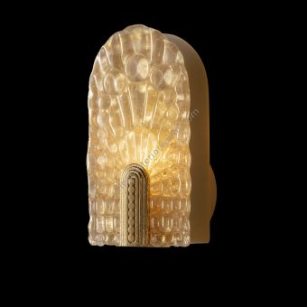Mariner / Wall Sconces / Gatsby Casted Bronze & 24K Gold Venetian Glass 20328