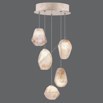 Fine Art Handcrafted Lighting / Pendant Lights / Natural Inspirations 12″ Round 852440-14L 24L 