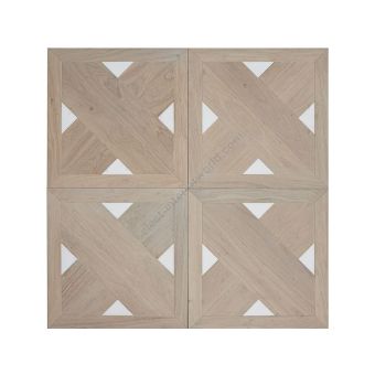 Bassano Parquet / Oak and Carrara marble parquet / The geometries - Patterns Pattern Oak Carrara Marble