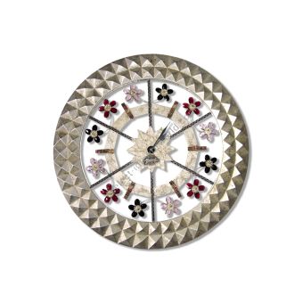 Mechini / Wall Clocks / Wrought Iron with Wood Frame Orologio Tondo