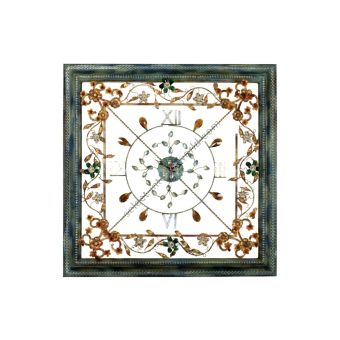 Mechini / Wall Clocks / Coloured Bohemian Crystal Orologio Quadrato