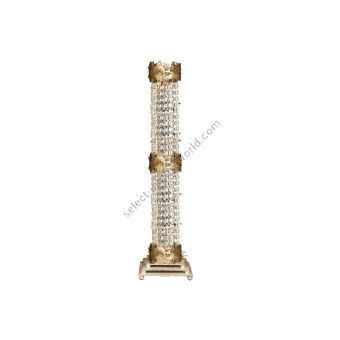Mechini / Floor Lamps / Wrought Iron with Clear Bohemian Crystal PT292/3 Bis