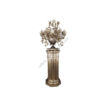Mechini / Floor Lamps / Clear Bohemian Crystal and Biscuit Ceramic PT299/6