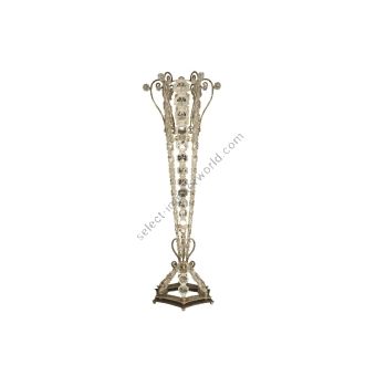 Mechini / Floor Lamps / Wrought Iron with Clear Bohemian Crystal PT796/4