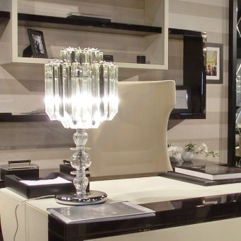 Patrizia Volpato / Table Lamps / Cristalli Murano Glass 24 Karat Gold 5005-LG