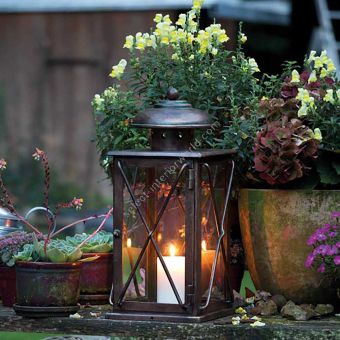 Wrought Iron Candle Lanterns