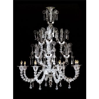 Italian Luxury Lighting / Chandeliers / Venetian Glass Murano glass 8-Light V7602 008
