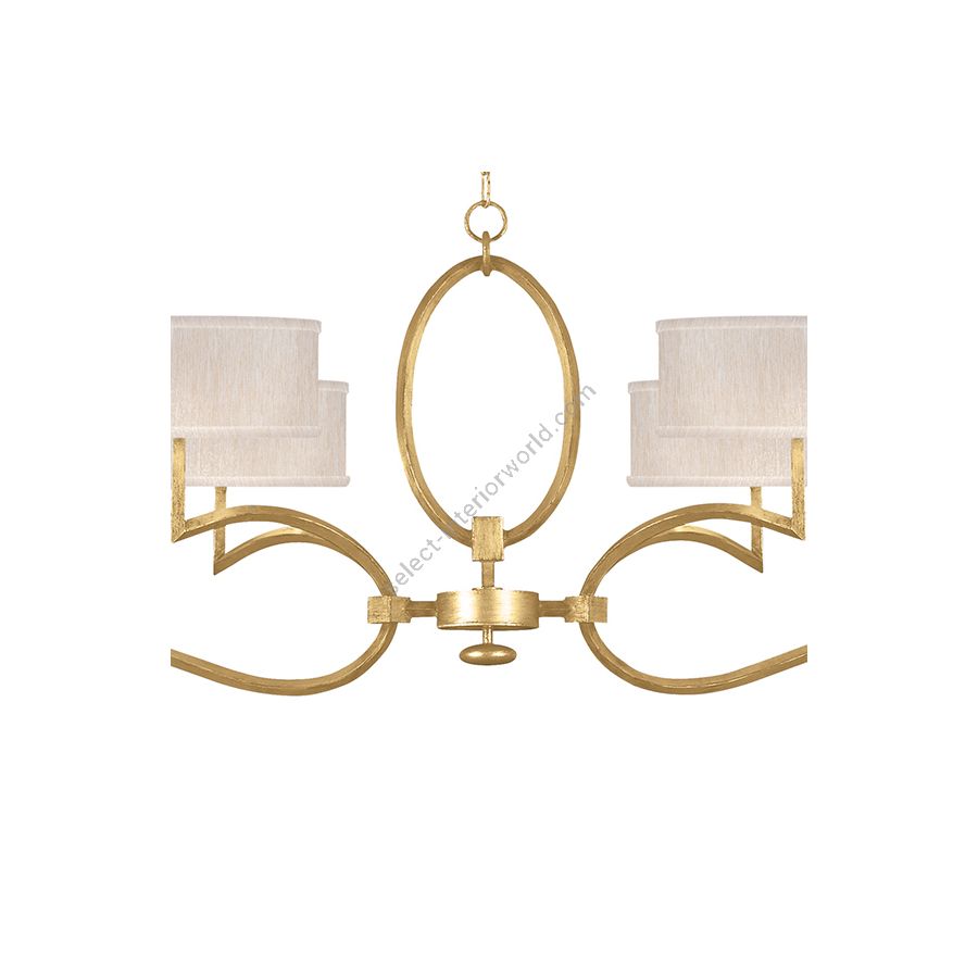 Gold Leaf / Champagne Fabric Shades - 780040-33