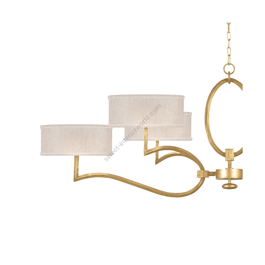 Gold Leaf / Champagne Fabric Shades - 780040-33