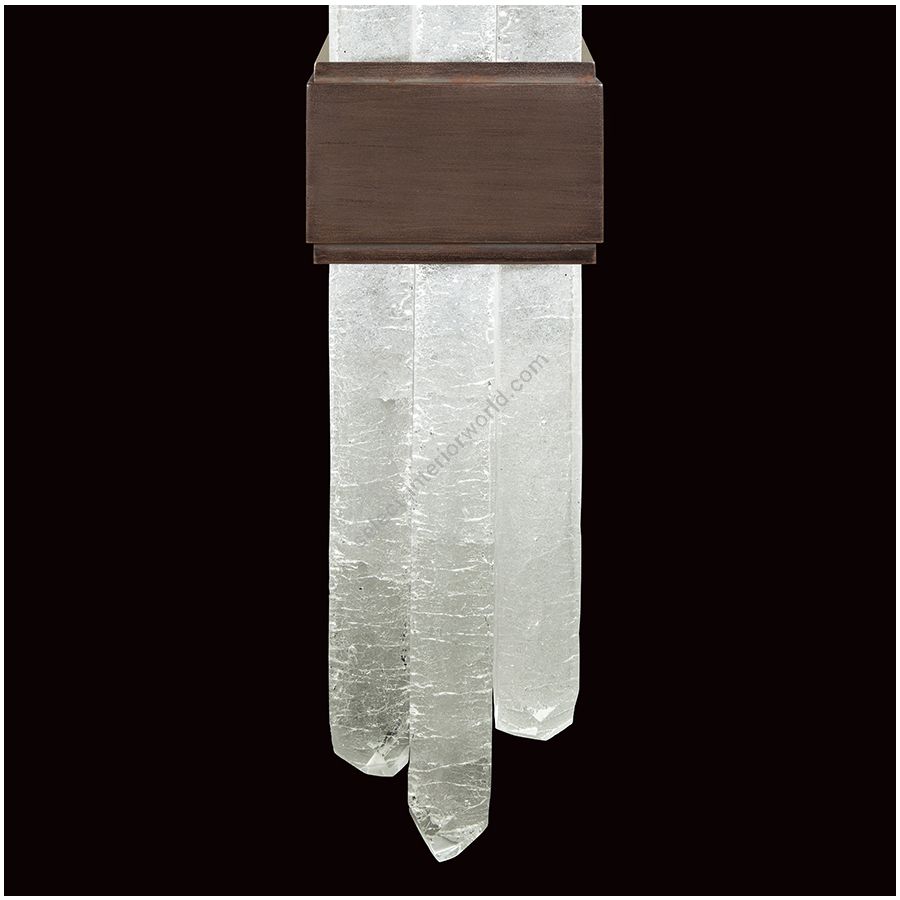 Patinated bronze finish