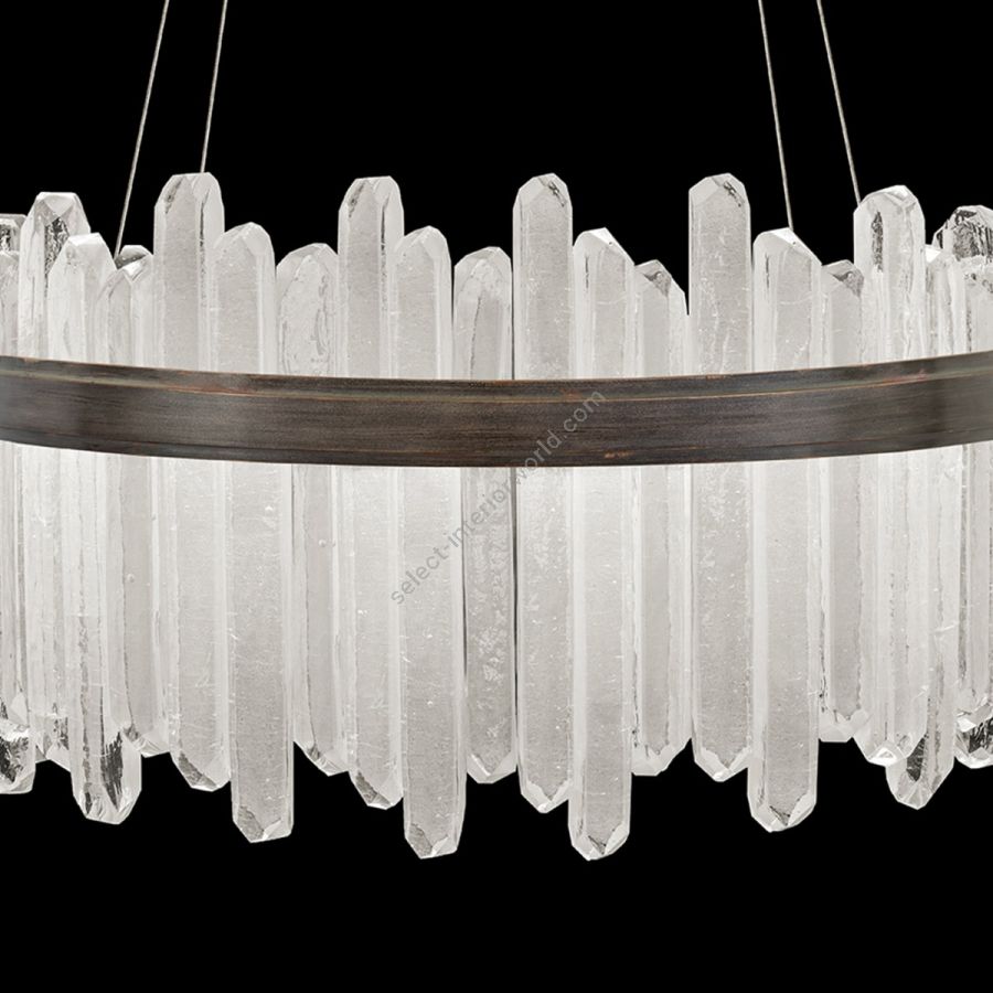 Patinated bronze finish