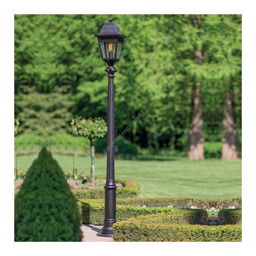 Old Black finish (cm.: H 256 x W 32 / inch: H 100" x W 12.5")