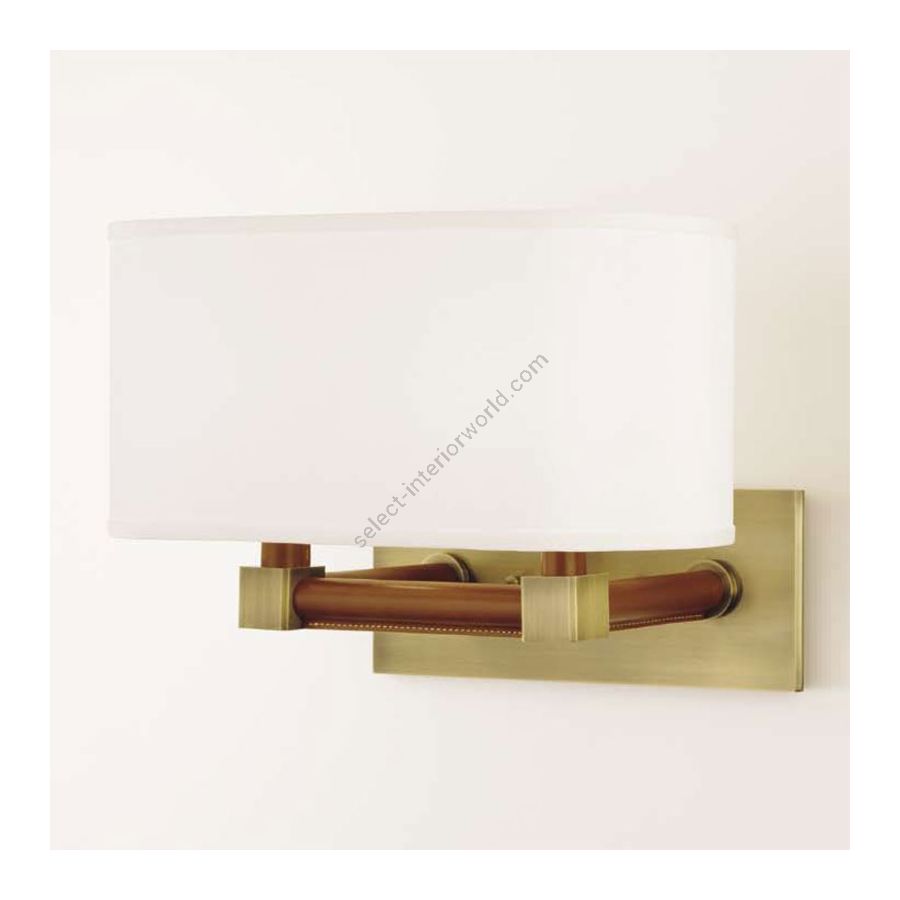 Alcott Tan and Satin Brass finish