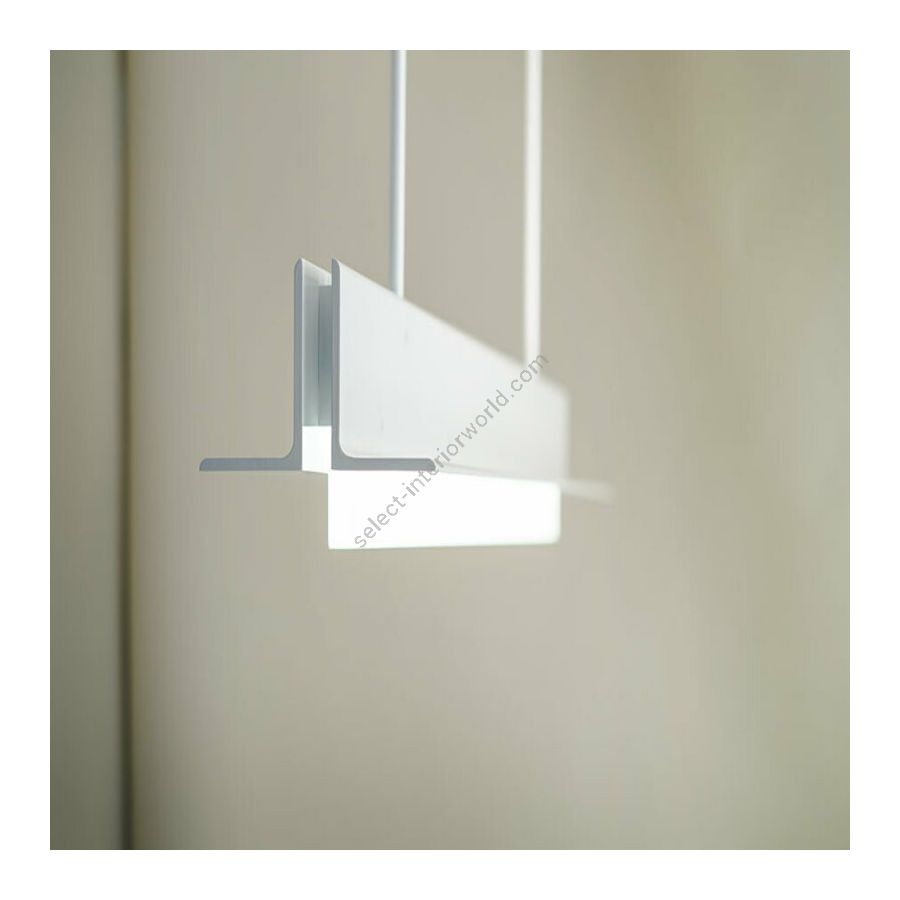 Gloss White (G/WH) Powder Coat finish (cm.: 14 x 17.4 x 152.4 / inch.: 5" x 6" x 60")