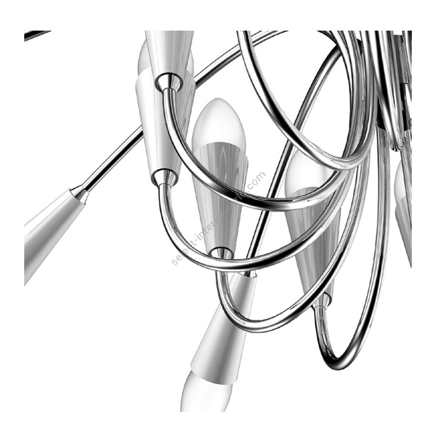 Finish: Nickel Plated / Glossy White