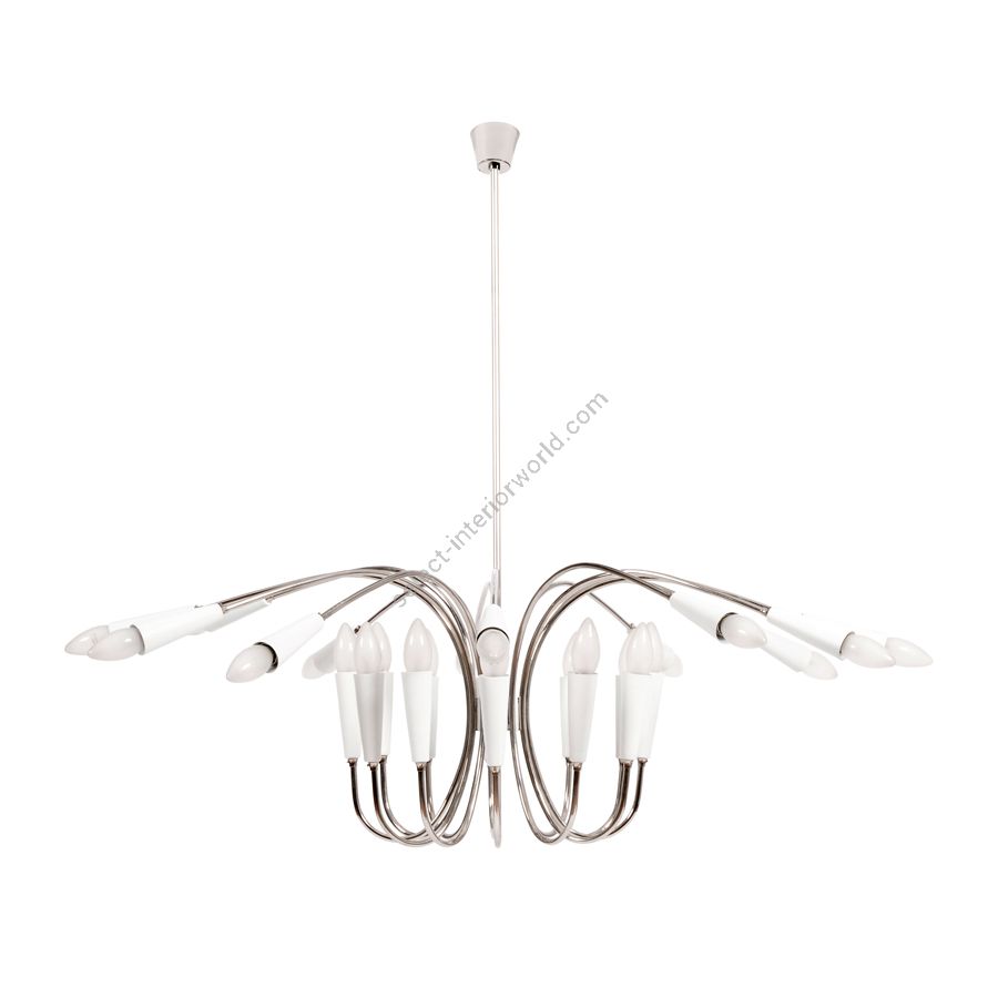 Finish: Nickel Plated / Glossy White