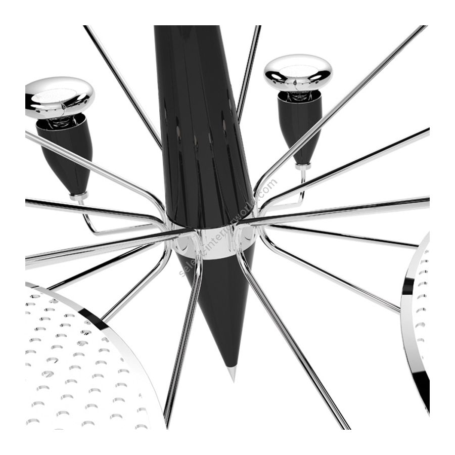 Finish: Nickel Plated & White Matte