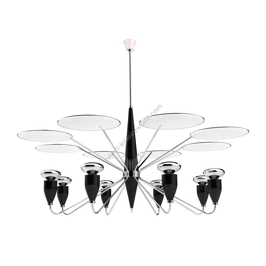 Finish: Nickel Plated & White Matte