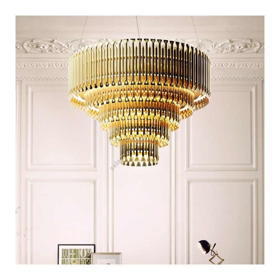 Finish: Matheny 5 Arcs - Brushed Brass