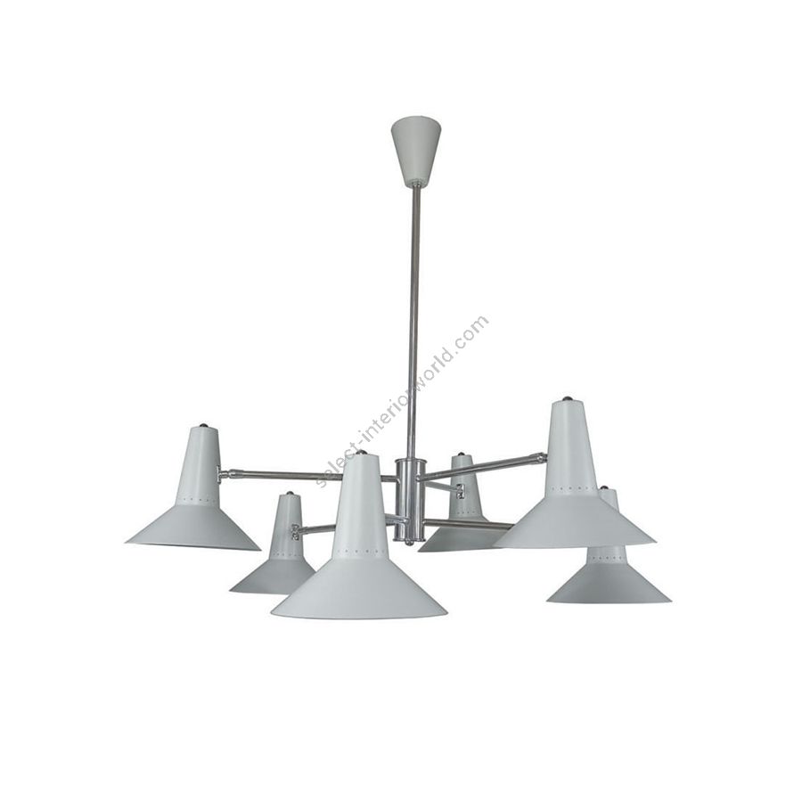 White metal lampshade