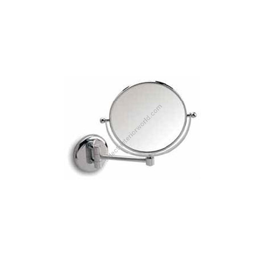 Double face magnifying mirror / With swinging arm (depth max 19 cm / 7.5")