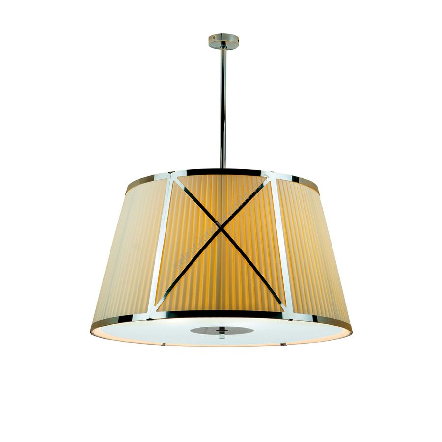 Ceiling Pendant Light / Chrome and polished inox finish
