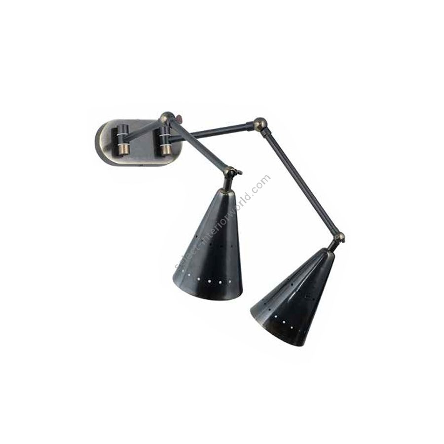 Dark brushed bronze finish