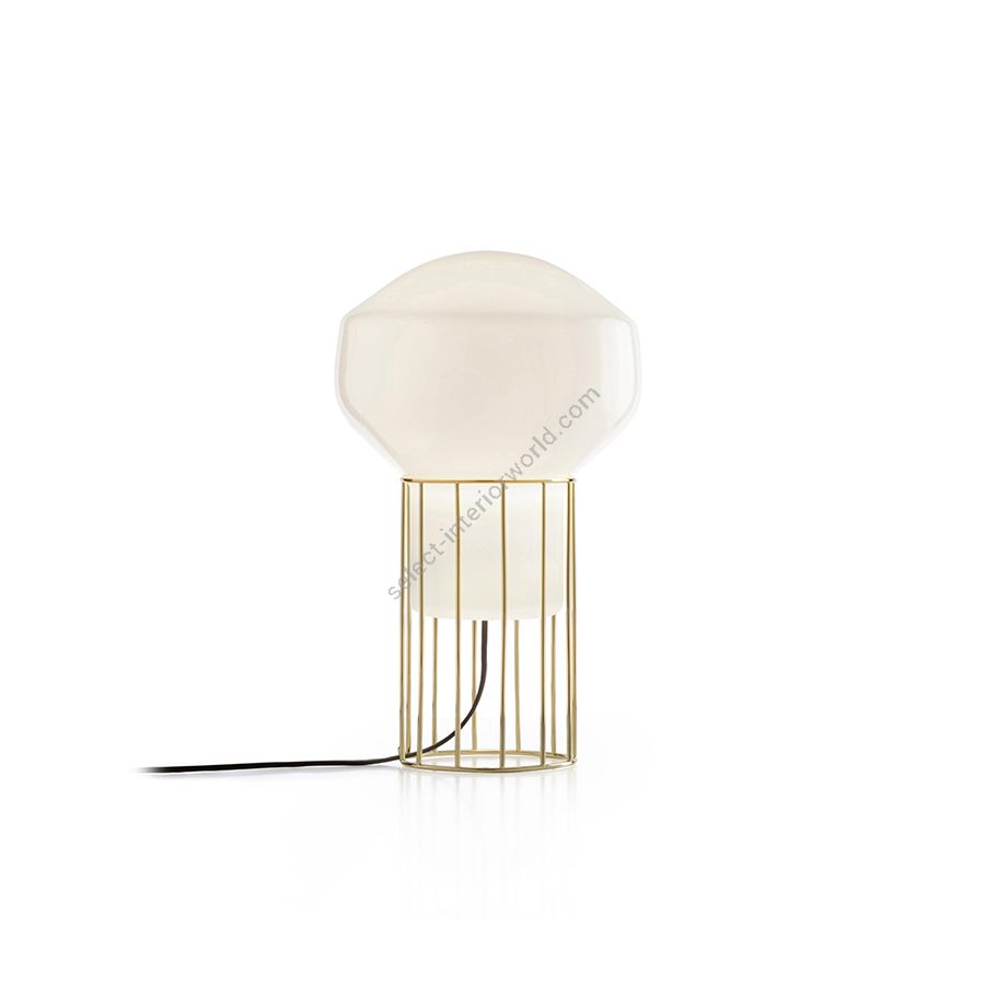 Brass-plated finish, cm.: 37 x 23 x 23 / inch.: 14.5" x 9.05" x 9.05"