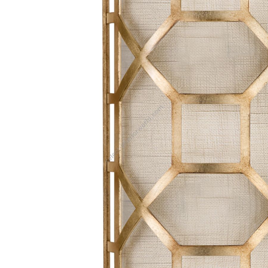 Gold / White Linen Shade