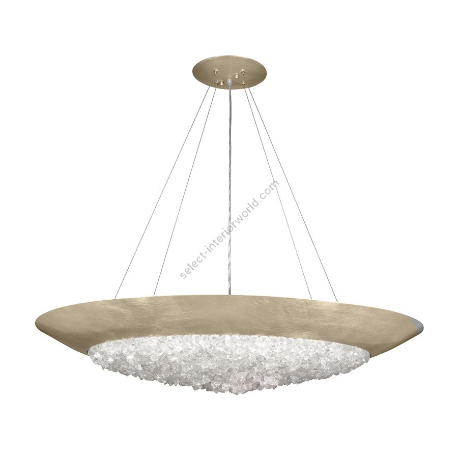 Soft gold leaf finish, cm.: 18 x 112 x 112 / inch.: 7" x 44" x 44" 