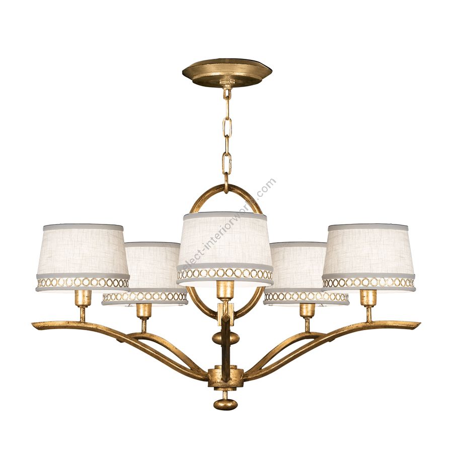 Burnished gold leaf finish