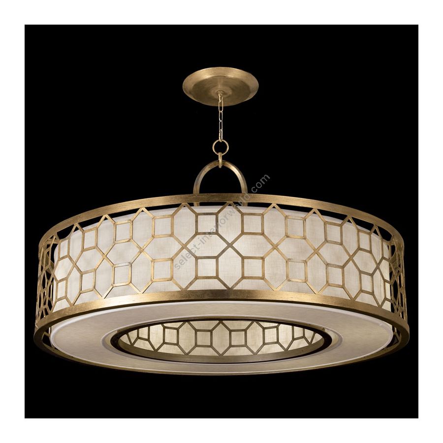 Burnished gold leaf finish