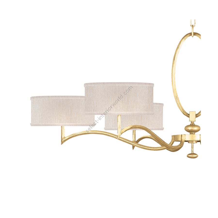 Gold Leaf / Champagne Fabric Shades - 771740-33