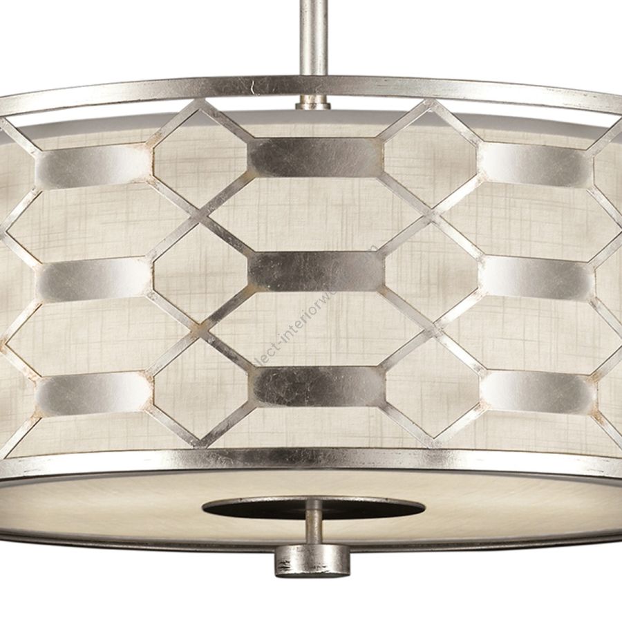 Silver / White Linen Shade - 787540