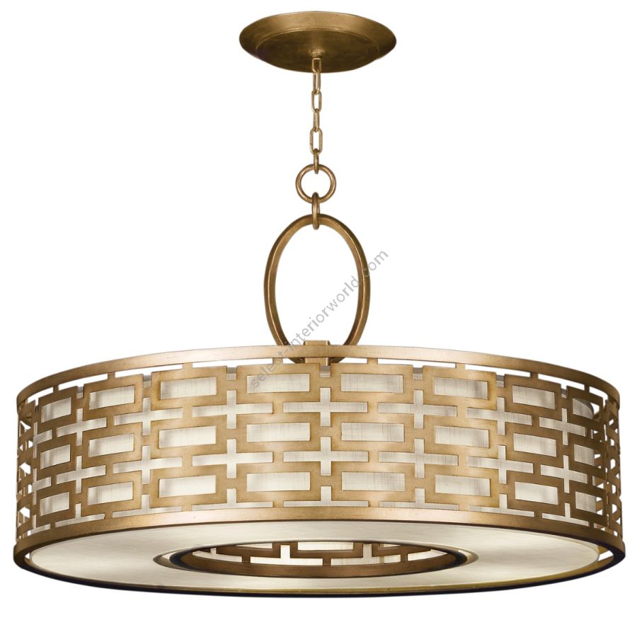 Gold / White Linen Shade - 787640-2
