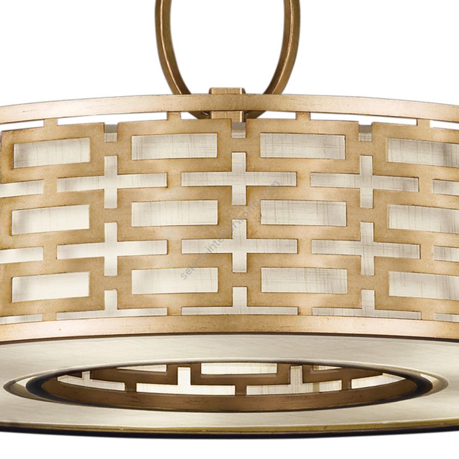 Gold / White Linen Shade - 787640-2