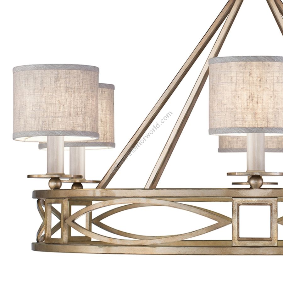 Gold / Greige Fabric Shades - 887640-31